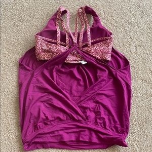 NWT lululemon tank with built in sports bra
